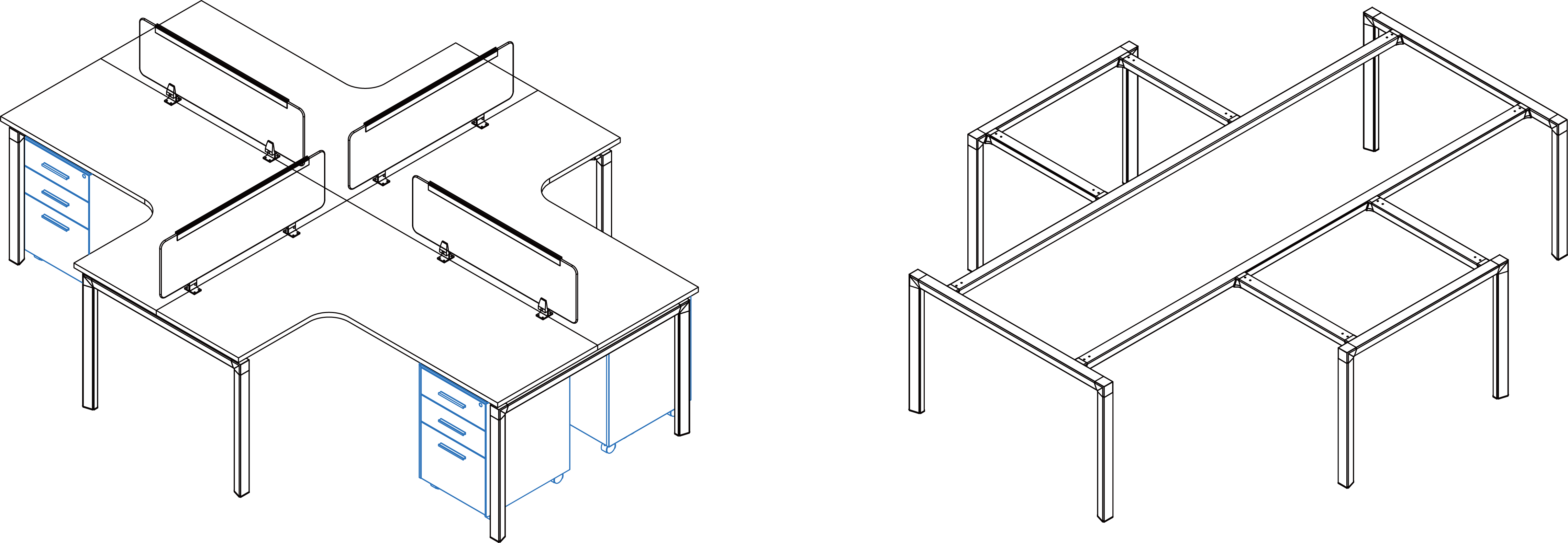 Lifan office workstation 3 - APOLLO meeting table