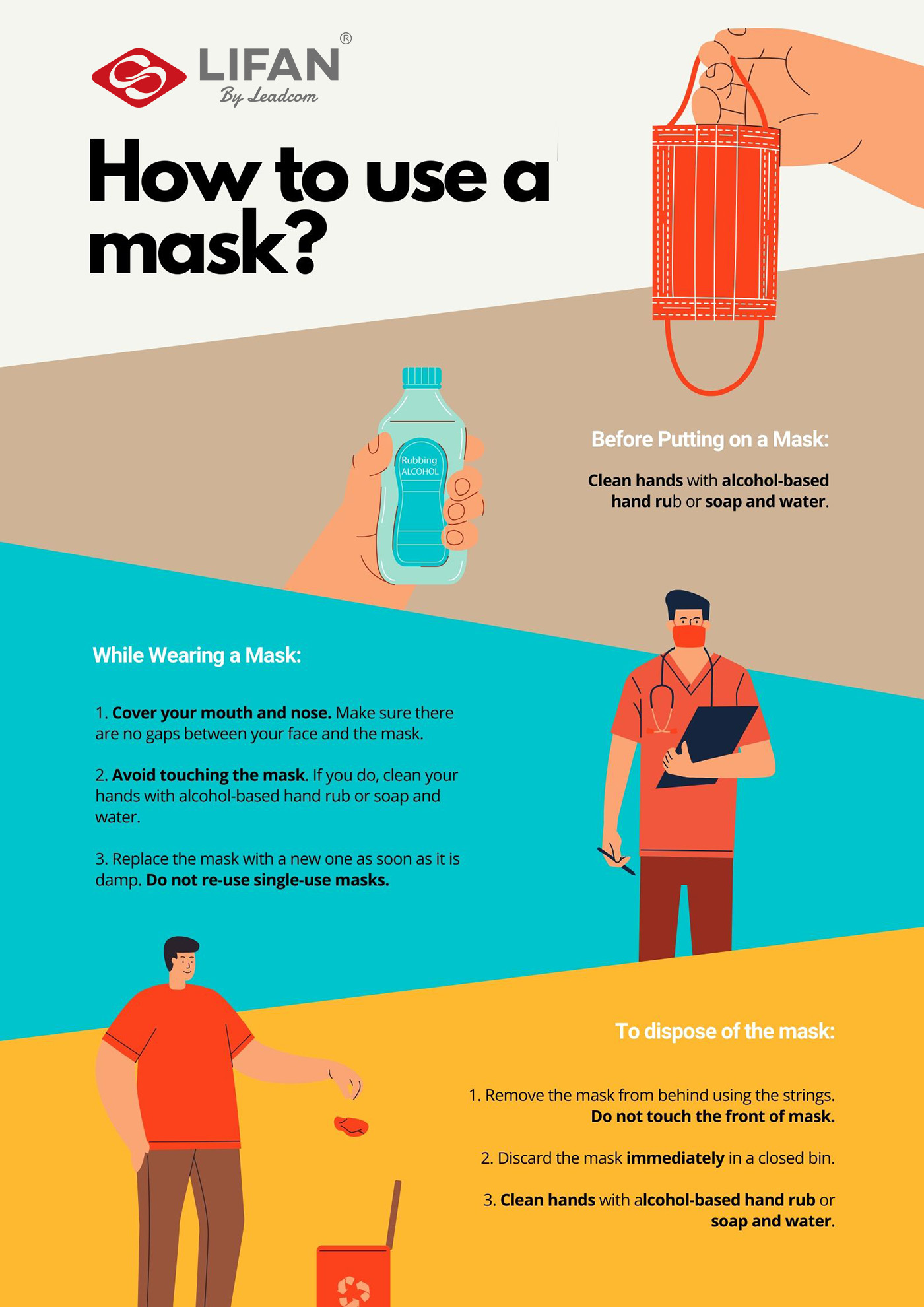 face mask lifan - How to use a mask during COVID-19 epidemic
